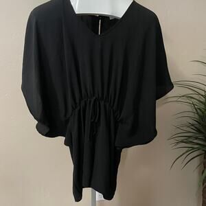 GeeGee Romper Womens Small Black Shorts